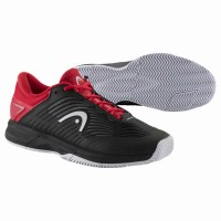 Head Revolt Pro 4.5 Clay Preto Sapatilhas Vermelhos  Oferta + Barato
