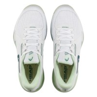 Baskets Femme Head Sprint Pro 4.0 Blanc Vert  Offre - Pas cher