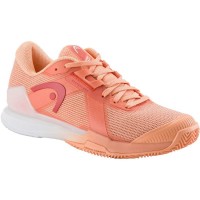Zapatillas Head Sprint Pro 4.0 Clay Coral Blanco Mujer  Oferta + Barato