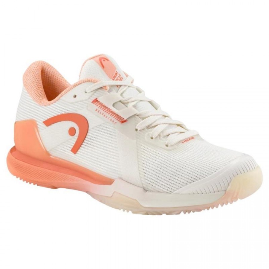 Head Sprint Pro 4.0 Padel White Coral Women''s Shoes  Offer + Cheap