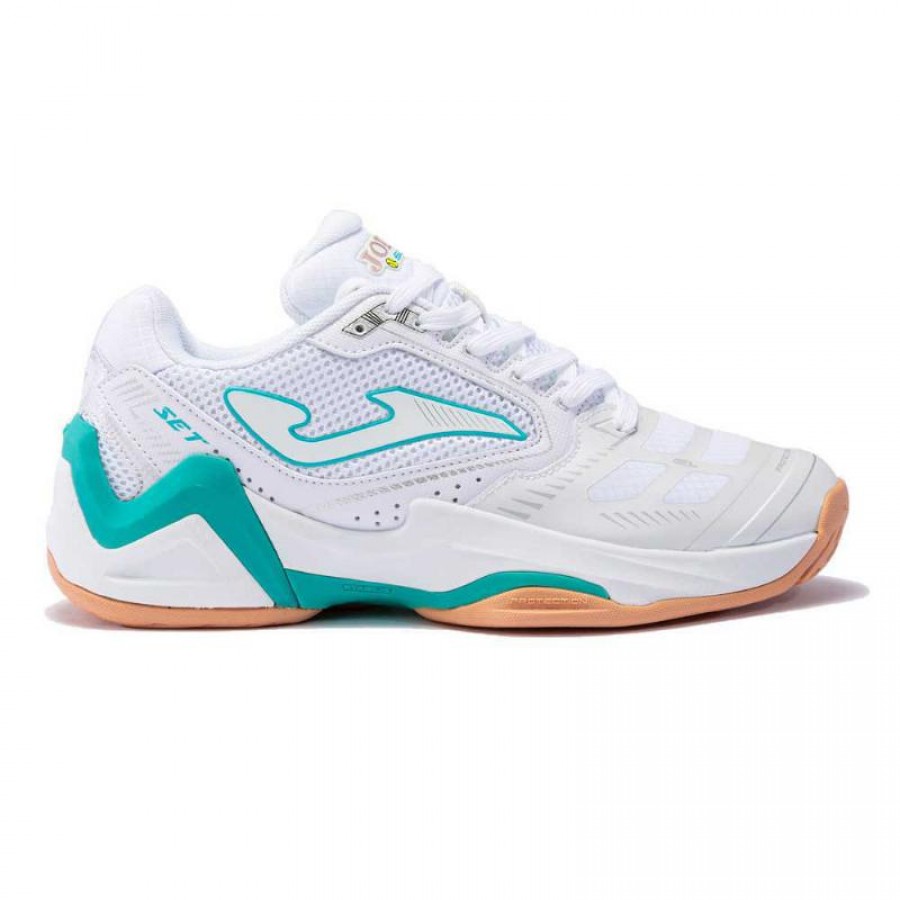 Joma Set 2302 Branco Azul Céu Tênis Feminino  Oferta + Barato