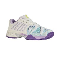 Tênis Kswiss Express Light 3 HB Padel Branco Roxo Feminino  Oferta + Barato