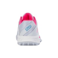 Zapatillas Kswiss Express Light 3 HB Padel Gris Blanco Rosa Neon Mujer  Oferta + Barato