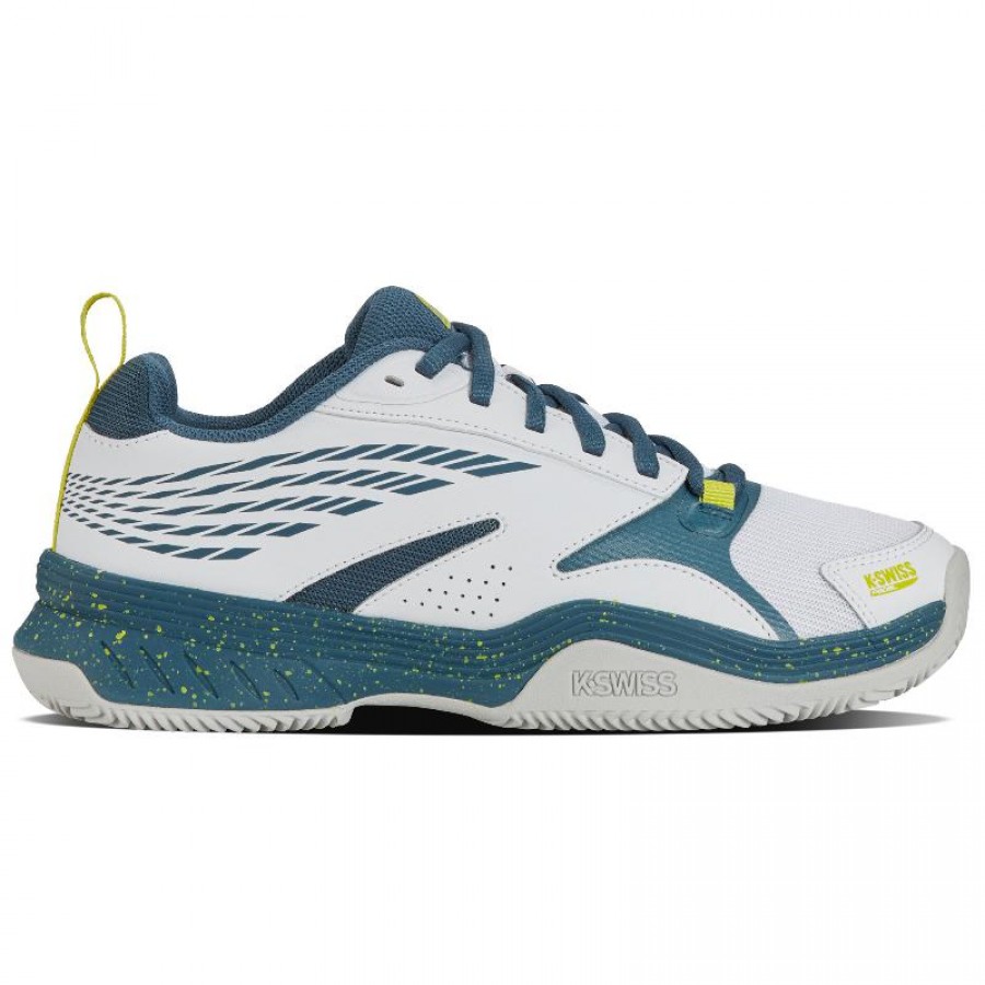 Kswiss Speedex Padel Baskets Indiennes Turquoise Blanches  Offre - Pas cher