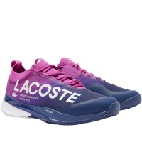 Baskets Lacoste AG-LT25 Lite 125 Bleu Foncé Rose  Offre - Pas cher
