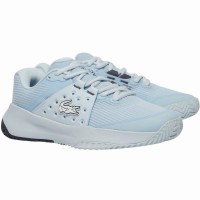 Baskets Femme Lacoste Power Server 125 Bleu Clair  Offre - Pas cher