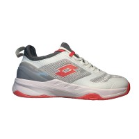 Tênis Lotto Mirage 200 Branco Cinza Papoula Vermelha  Oferta + Barato