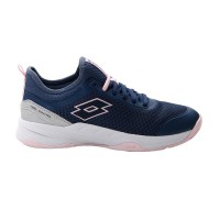 Baskets Lotto Mirage 500 II Bleu Denim Rose Gris Metal Femme  Offre - Pas cher