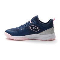 Baskets Lotto Mirage 500 II Bleu Denim Rose Gris Metal Femme  Offre - Pas cher
