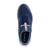 Baskets Lotto Mirage 500 II Bleu Denim Rose Gris Metal Femme  Offre - Pas cher