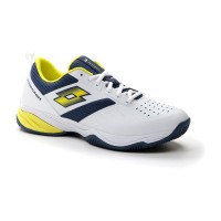Tenis Lotto Superrapida 400 IV Branco Amarelo Amarelo Azul Denim  Oferta + Barato