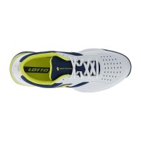 Tenis Lotto Superrapida 400 IV Branco Amarelo Amarelo Azul Denim  Oferta + Barato