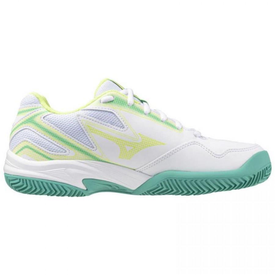 Tênis Mizuno Break Shot 4 Clay Branco Preto Lima para Mulheres  Oferta + Barato