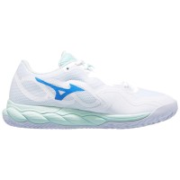 Tênis Mizuno Wave Enforce Court Clay Branco Azul Feminino  Oferta + Barato
