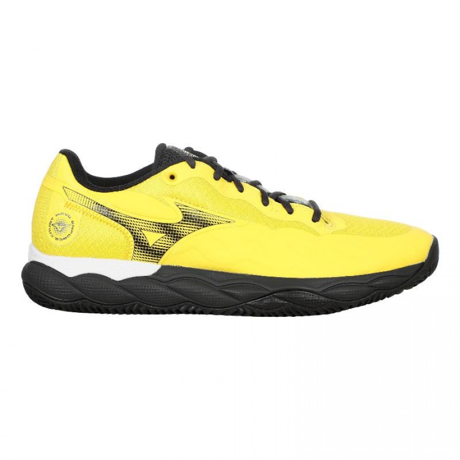 Mizuno Wave Enforce Court Padel Amarelo Preto Tênis  Oferta + Barato