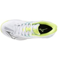 Baskets Femme Mizuno Wave Exceed Light 2 TERRE BATTUE Blanc Noir Lime  Offre - Pas cher
