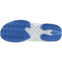Baskets Femme Mizuno Wave Exceed Tour 6 TERRE BATTUE Blanc Bleu  Offre - Pas cher
