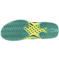 Sneakers Mizuno Wave Exceed Tour 6 Clay Lime Noir Bleu  Offre - Pas cher