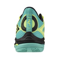 Sneakers Mizuno Wave Exceed Tour 6 Clay Lime Noir Bleu  Offre - Pas cher