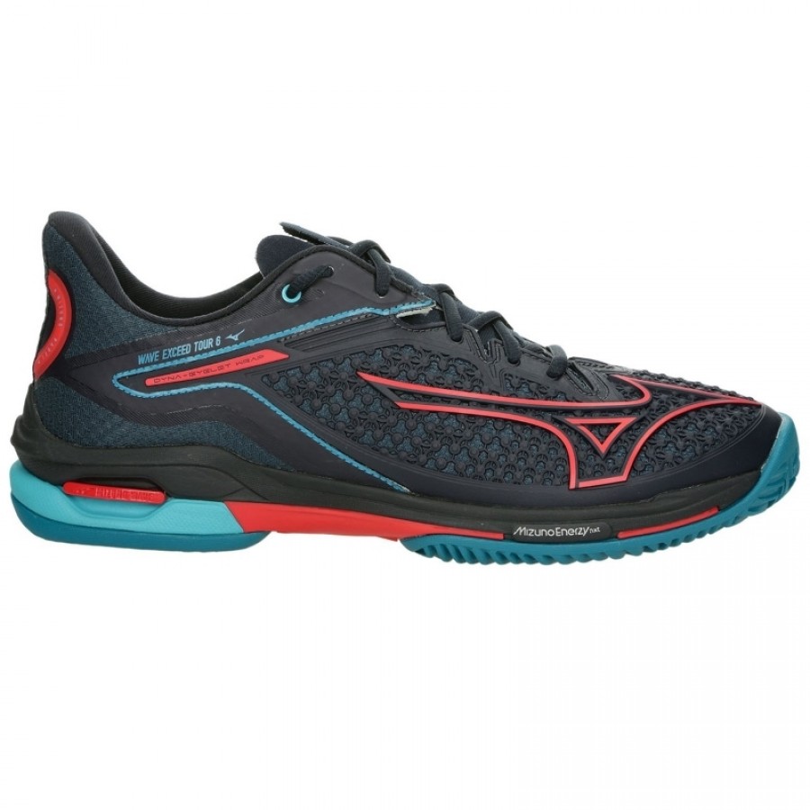 Mizuno Wave Exceed Tour 6 Padel Noir Bleu Rouge Sneakers  Offre - Pas cher