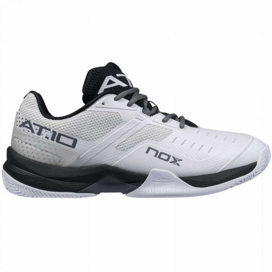 Nox AT10 Pro Blanc Noir Baskets  Offre - Pas cher