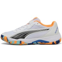 Puma Nova Court White Orange Black Sneakers  Offer + Cheap
