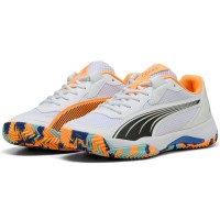 Puma Nova Court White Orange Black Sneakers  Offer + Cheap