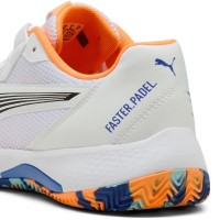 Puma Nova Court White Orange Black Sneakers  Offer + Cheap