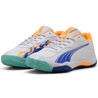 Puma Nova Smash Blanc Bleu Orange Baskets  Offre - Pas cher
