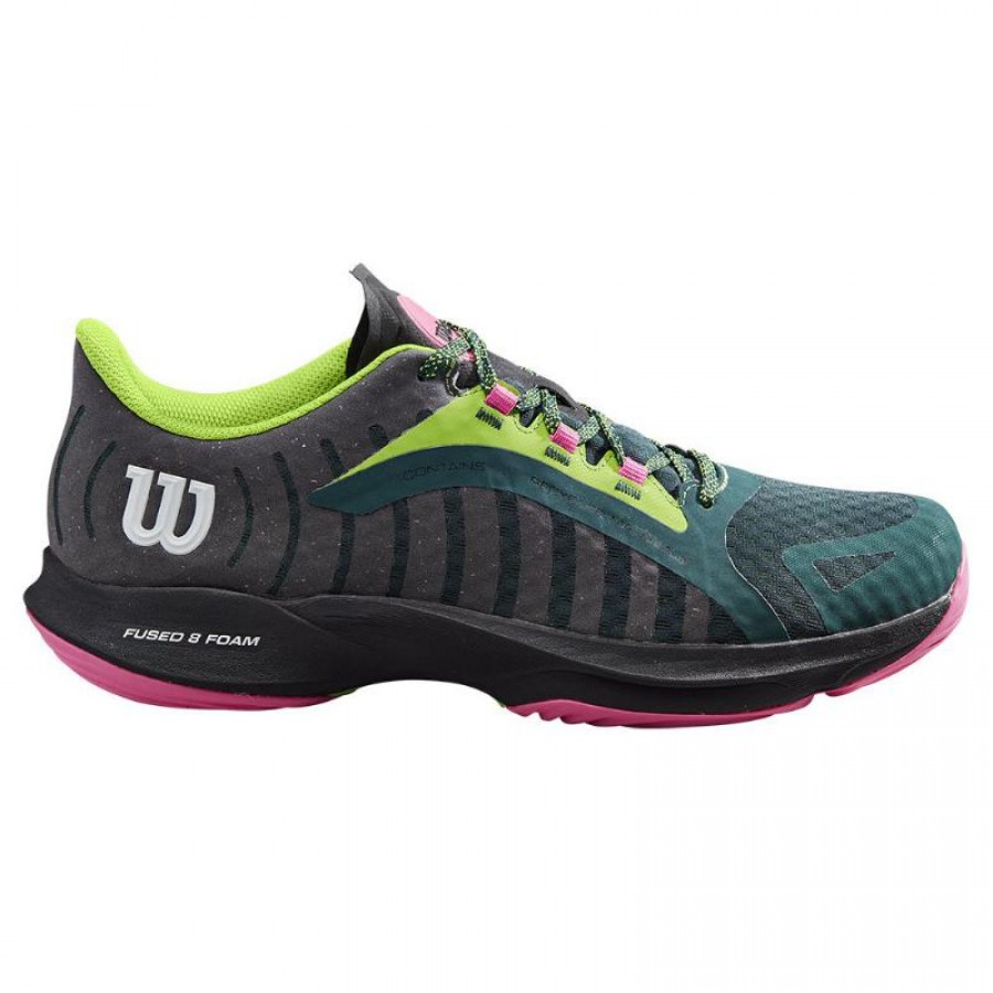Zapatillas Wilson Hurakn Pro Verde Negro Mujer  Oferta + Barato