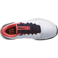 Tênis Wilson Intrigue Tour Clay Branco Azul Marinho para Mulheres  Oferta + Barato