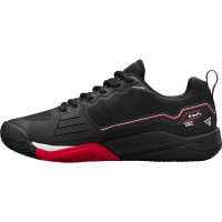 Zapatillas Wilson Rush Pro 4.5 Clay Negro Rojo Blanco  Oferta + Barato