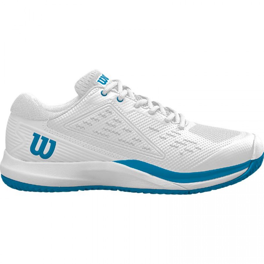Wilson Rush Pro Ace OZ Blanc Bleu Baskets  Offre - Pas cher