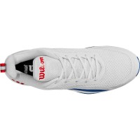 Wilson Rush Pro Lite Blanc Bleu Rouge Baskets  Offre - Pas cher